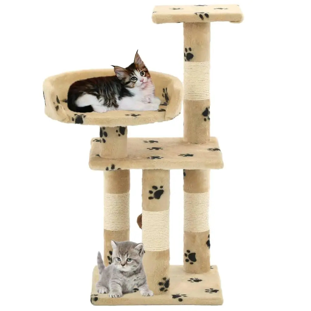Small cat tree 65 cm – A soft and sturdy cocoon for a small space