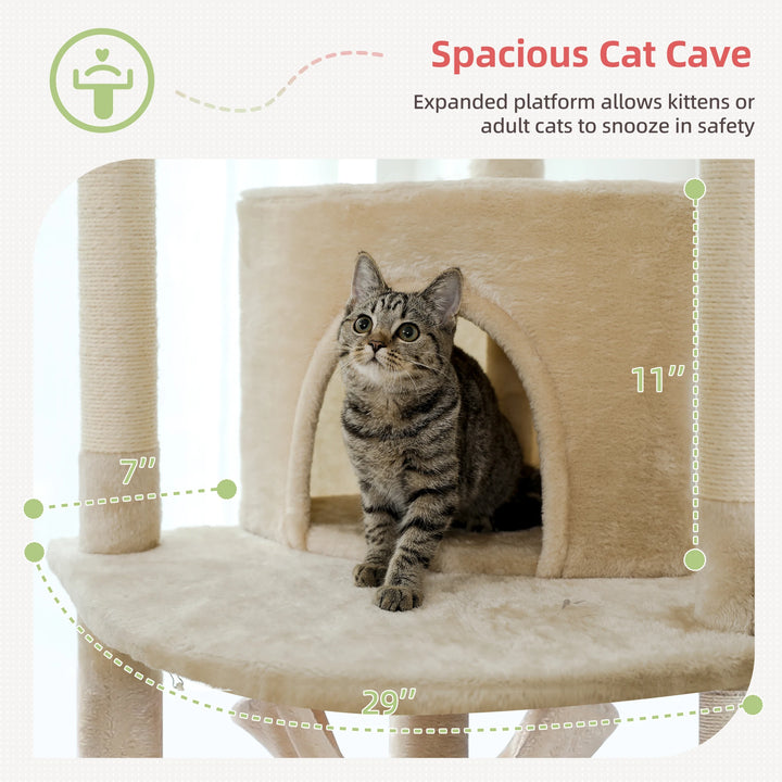 Sovereign Cat Tower – 7 levels, condo, hammocks &amp; transparent perch
