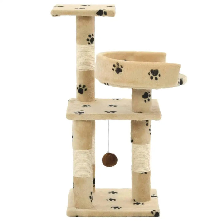 Small cat tree 65 cm – A soft and sturdy cocoon for a small space