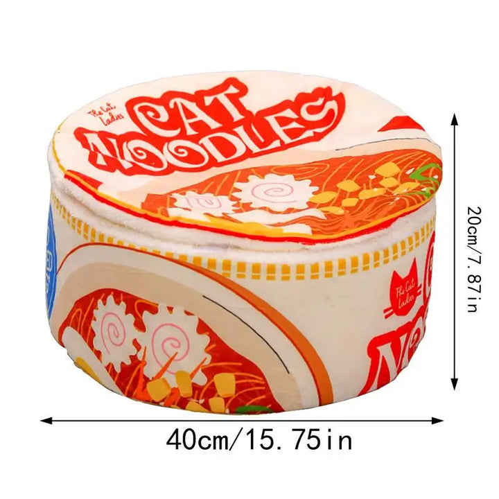 Heart and Body Warming Ramen Noodle Cat Bed