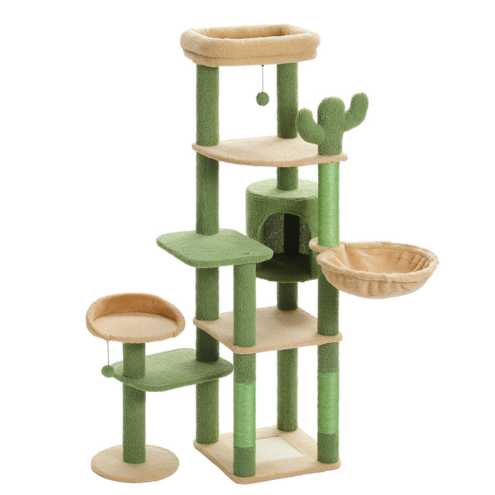 XXL Cat Tower 175 cm – 7 levels, XL hammocks &amp; increased stability
