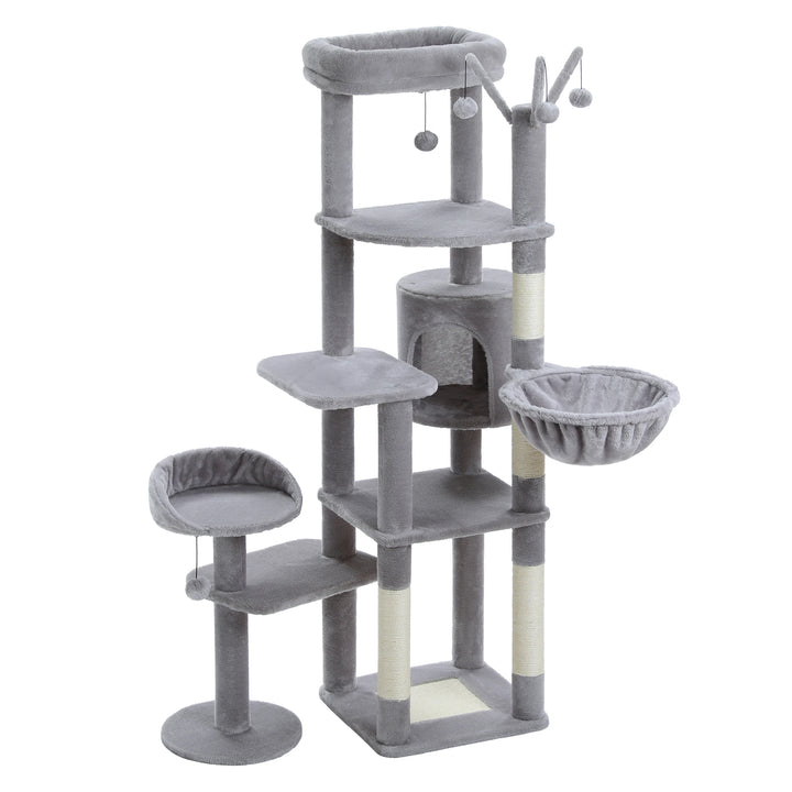 XXL Cat Tower 175 cm – 7 levels, XL hammocks &amp; increased stability