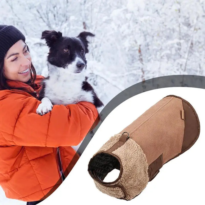 Adjustable winter coat with warm wool lining