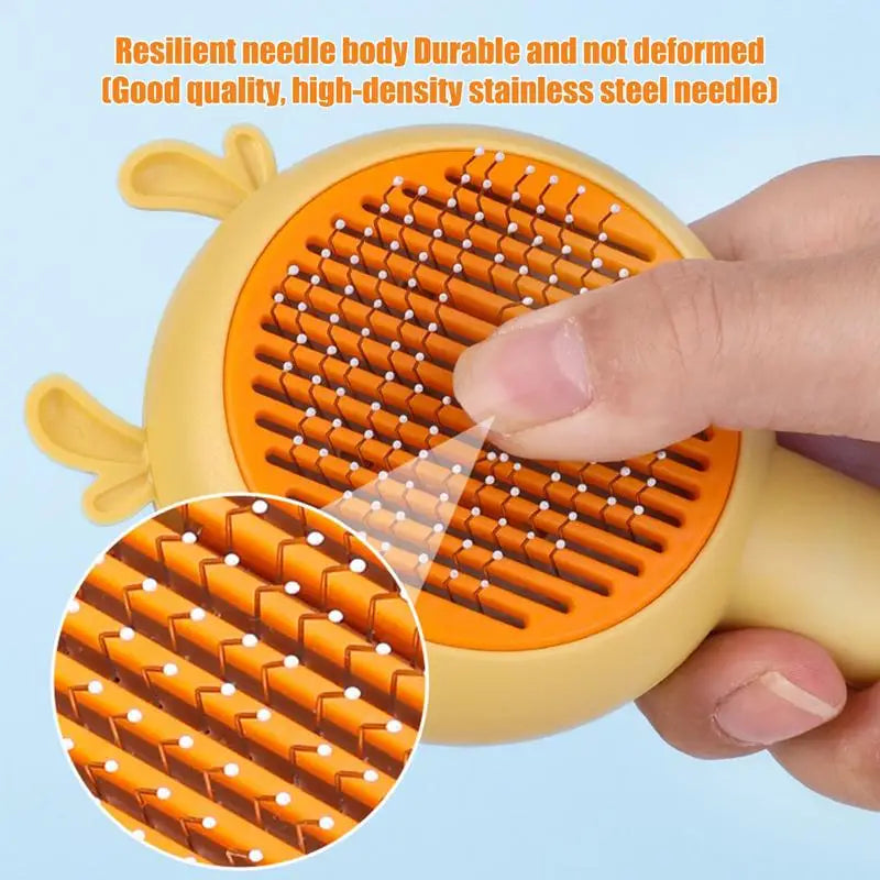2-in-1 anti-shedding cat comb: gentle care, immediate massage effect