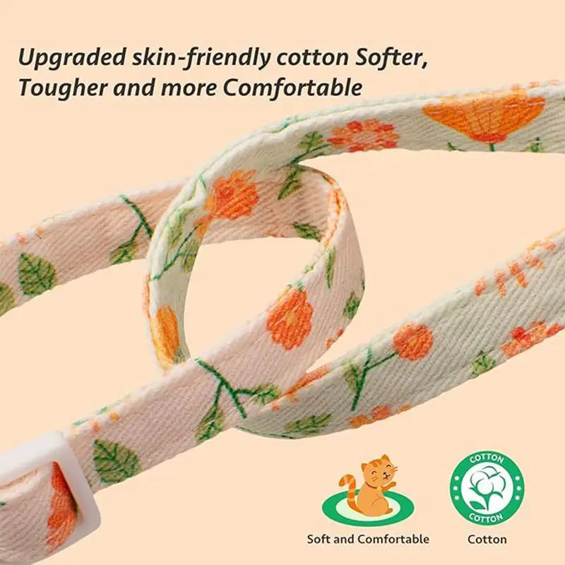 Floral collar for cats and small dogs: tender, safe, and designed as a gesture of love