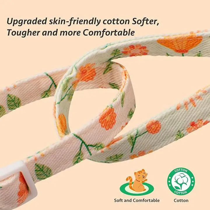 Floral collar for cats and small dogs: tender, safe, and designed as a gesture of love