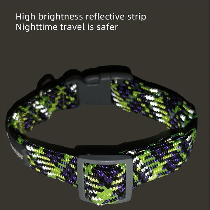 Reflective dog &amp; cat collar: visible at night, discreet in everyday life