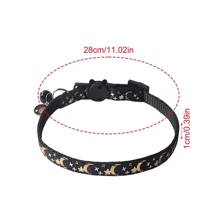 Moon &amp; Star Cat Collar: Sacred Bond &amp; Celestial Style