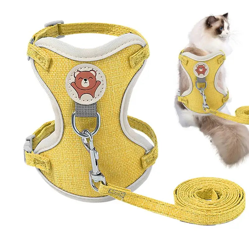 Lightweight, breathable and stylish cat and small dog vest harness