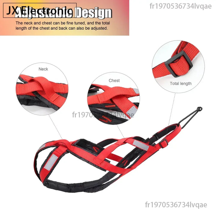 Free and powerful athletic dog pull harness