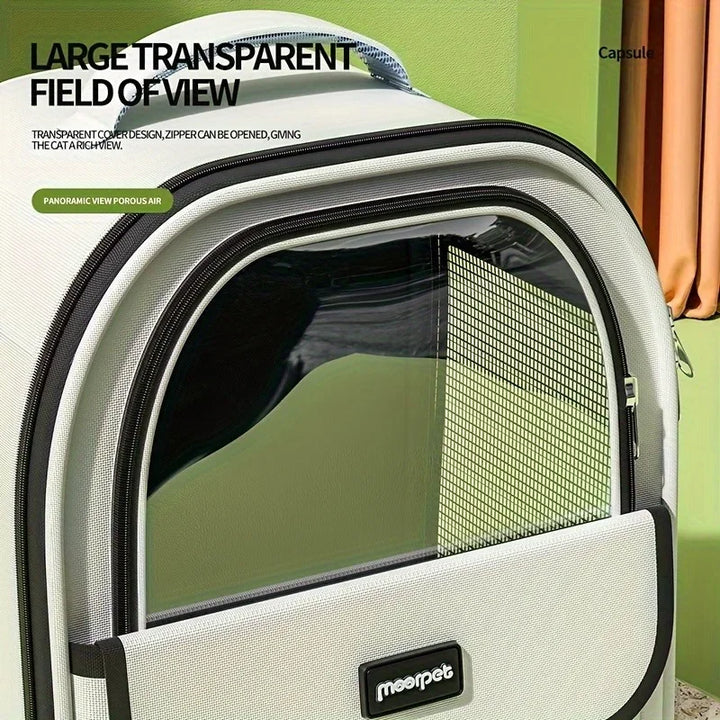 Large cat &amp; small dog backpack: a designer cocoon for traveling with complete peace of mind