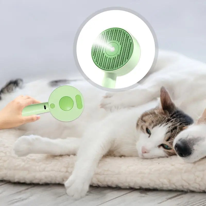 Steam brush for dogs and cats: the art of grooming turned into tenderness