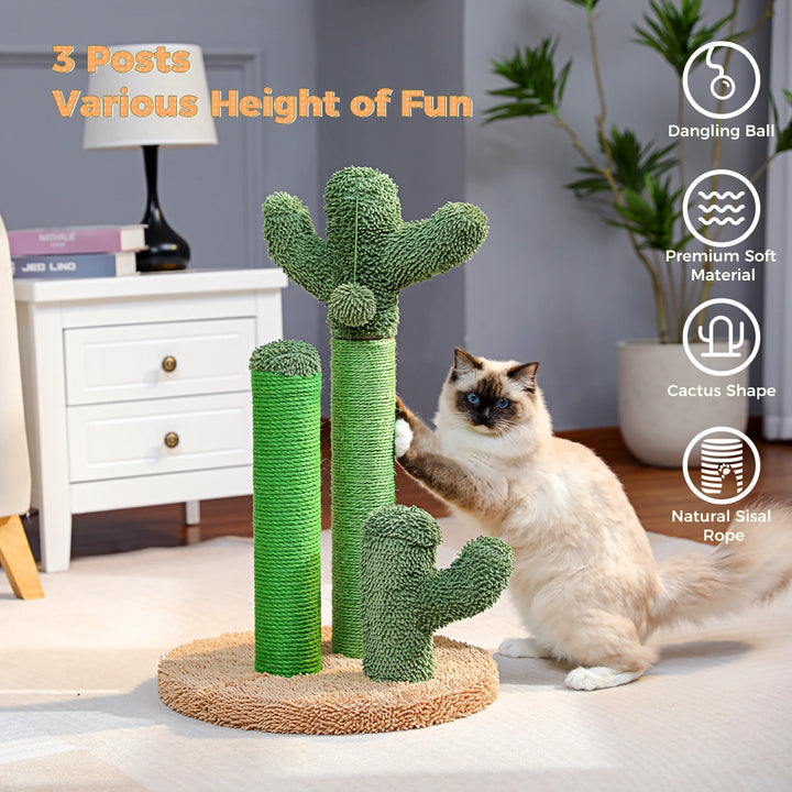 Cactus cat scratcher that channels instinct with style