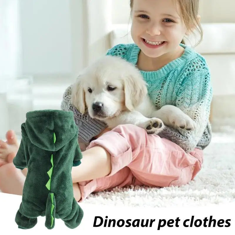 Dinosaur sweatshirt for dogs or cats: warmth, cuteness, memories