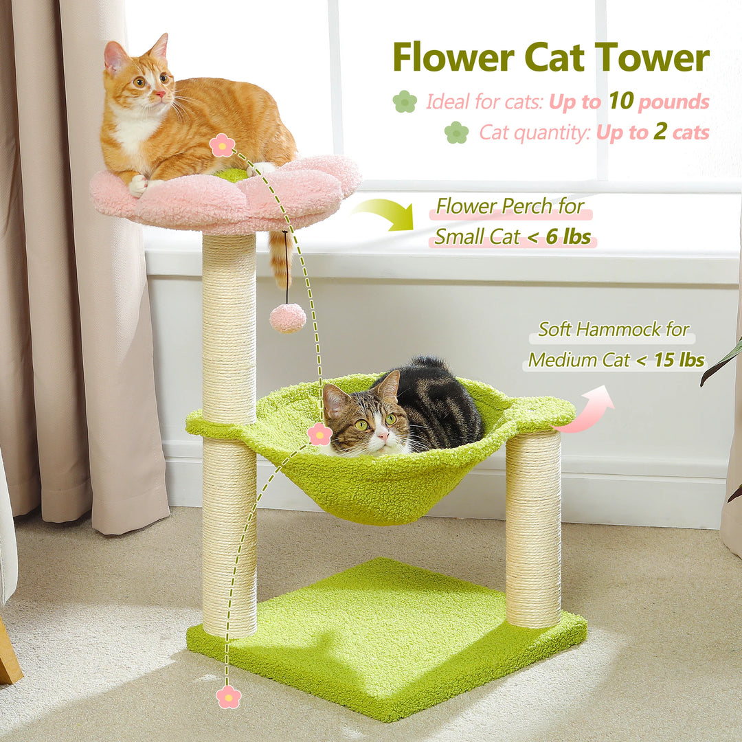 Flower cat tree: softness, style &amp; serenity every day