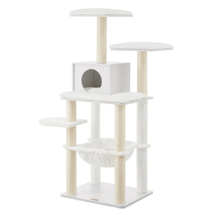 138 cm Cat Tree – A Soft Haven for Sensitive Cats