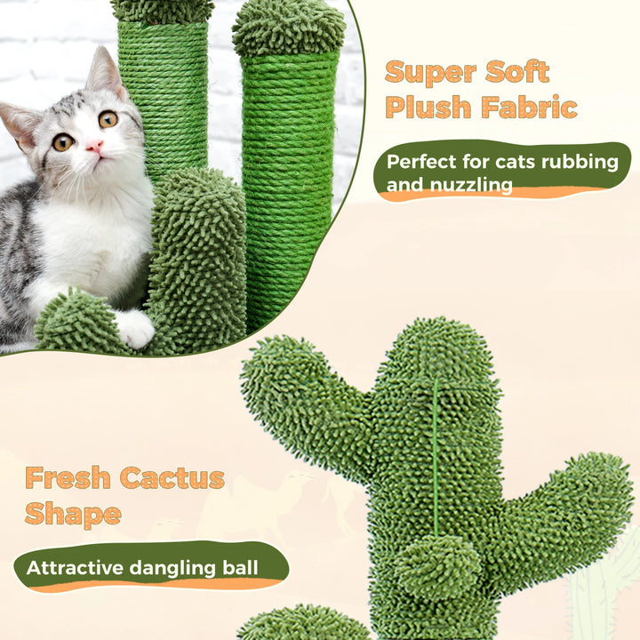 Cactus cat scratcher that channels instinct with style