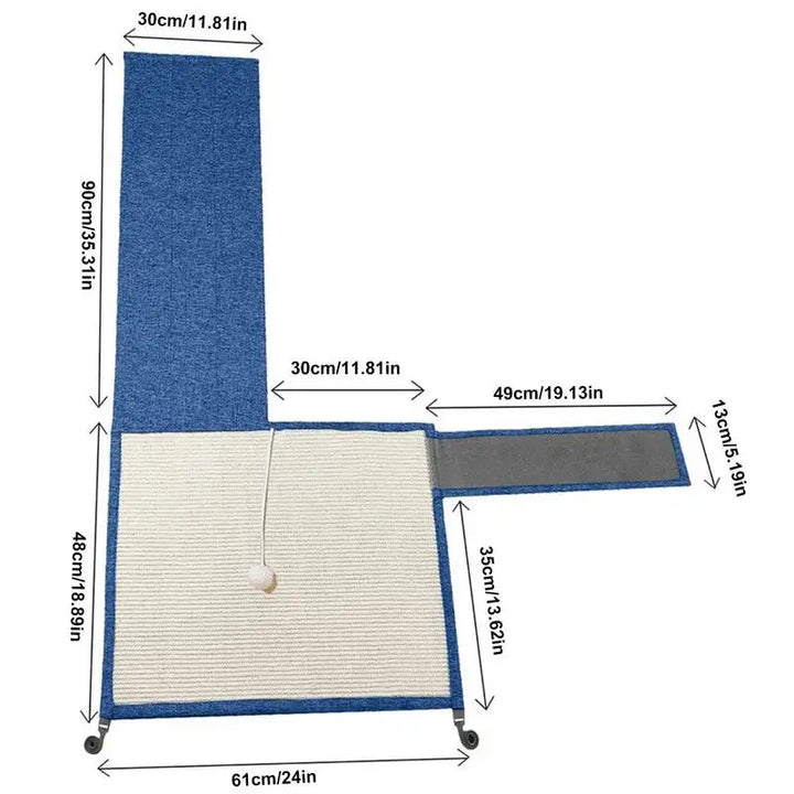 Sisal Scratching Mat – His instinct is intact, so is your sofa