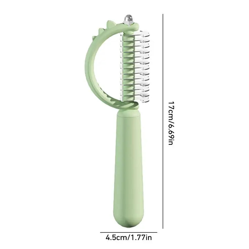 Double-sided anti-shedding and smoothing dog and cat comb