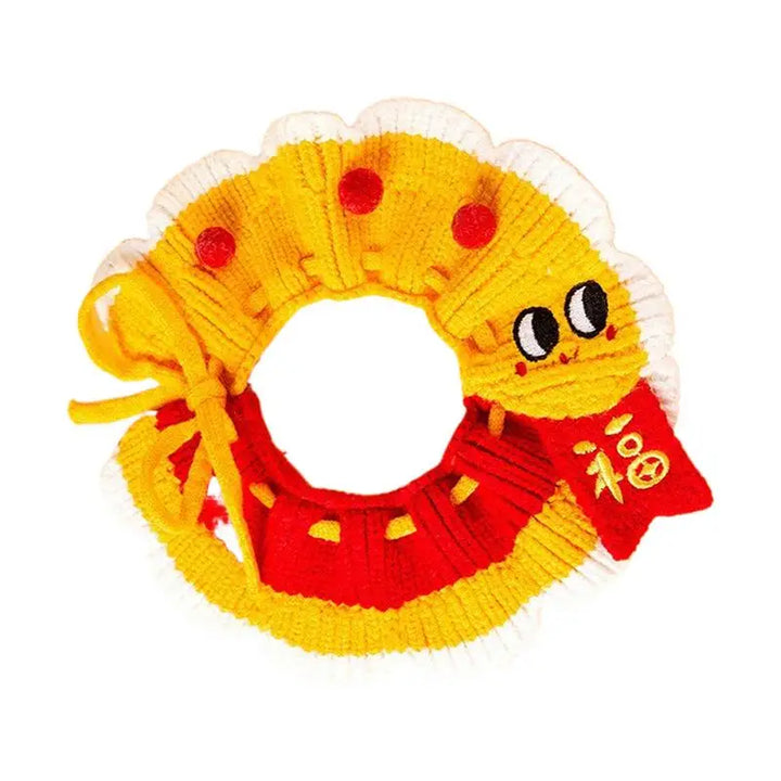 Knitted dog and cat collar: a soft and friendly accessory to wear proudly