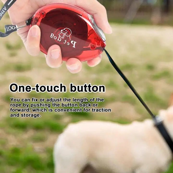 Retractable dog leash: gentle freedom at your fingertips