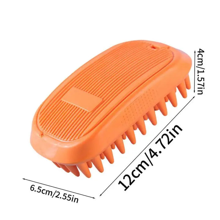 Non-slip dog bath brush: relaxing massage &amp; secure grip