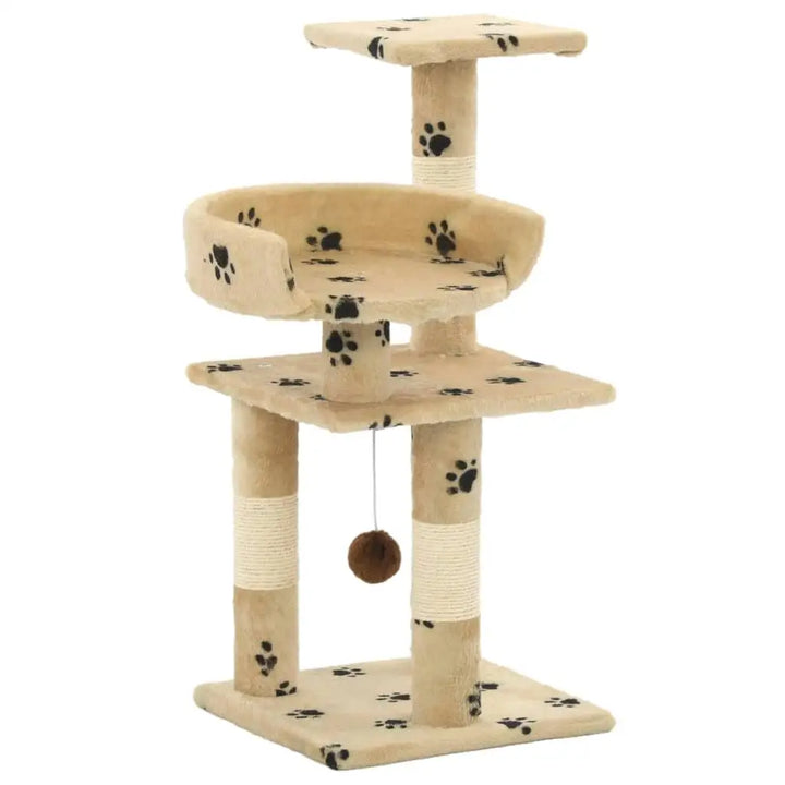Small cat tree 65 cm – A soft and sturdy cocoon for a small space