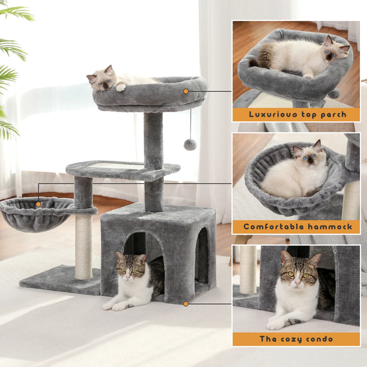 Cat Tower 80 cm – The shelter for cuddly and playful little cats