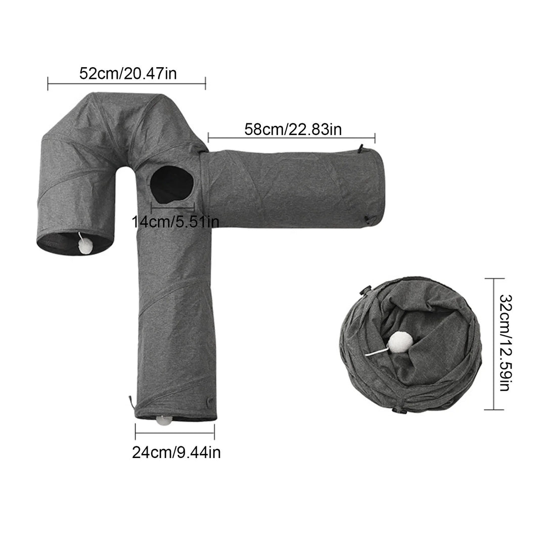 3-way cat tunnel: a world of agility all its own