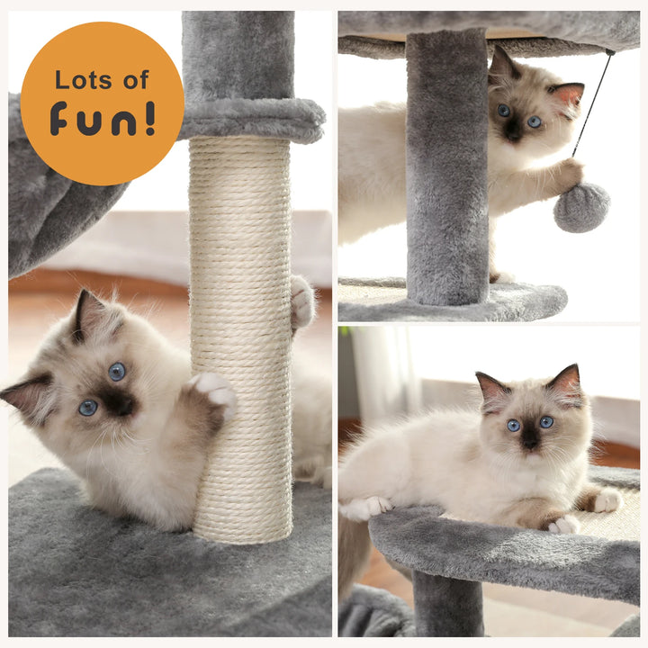 Cat Tower 80 cm – The shelter for cuddly and playful little cats