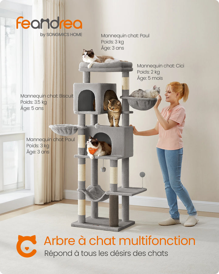 175 cm Cat Tree – Vertical world for happy cats
