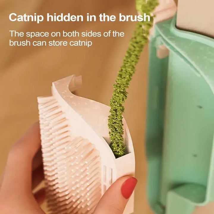 Catnip wall brush: independent relaxation and happy corner