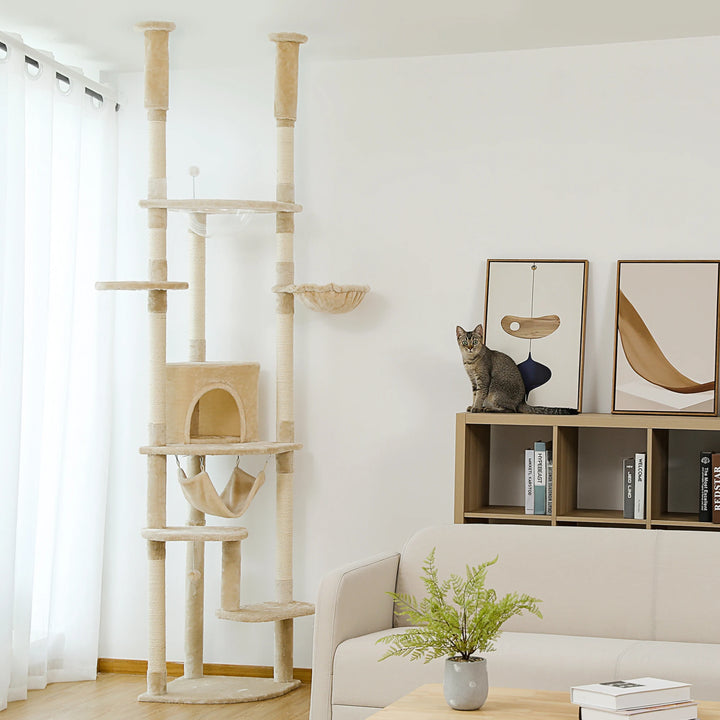 Sovereign Cat Tower – 7 levels, condo, hammocks &amp; transparent perch