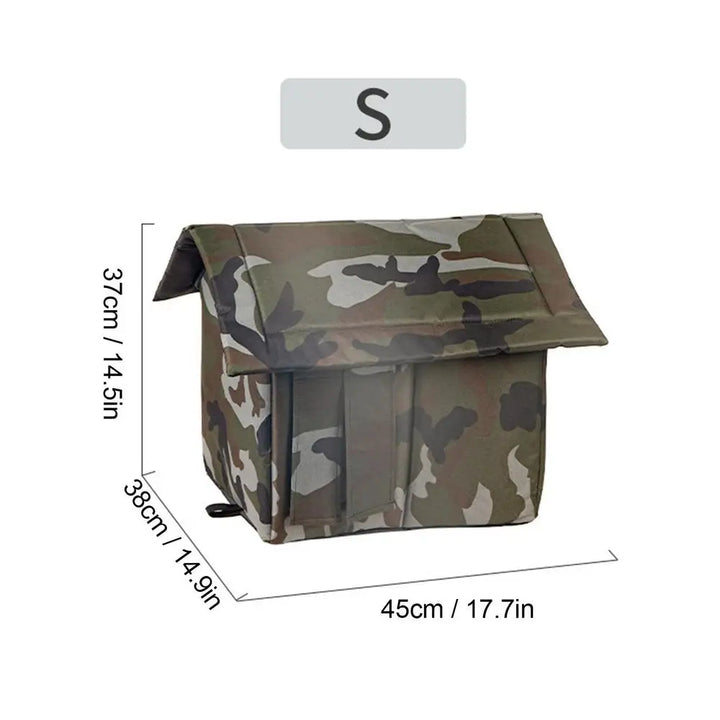 Camouflage Outdoor Shelter for Stray Cats - Warm, Waterproof &amp; Protective