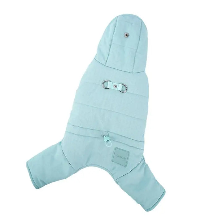 Stylish and protected waterproof hooded dog coat