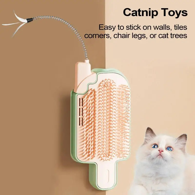 Catnip wall brush: independent relaxation and happy corner