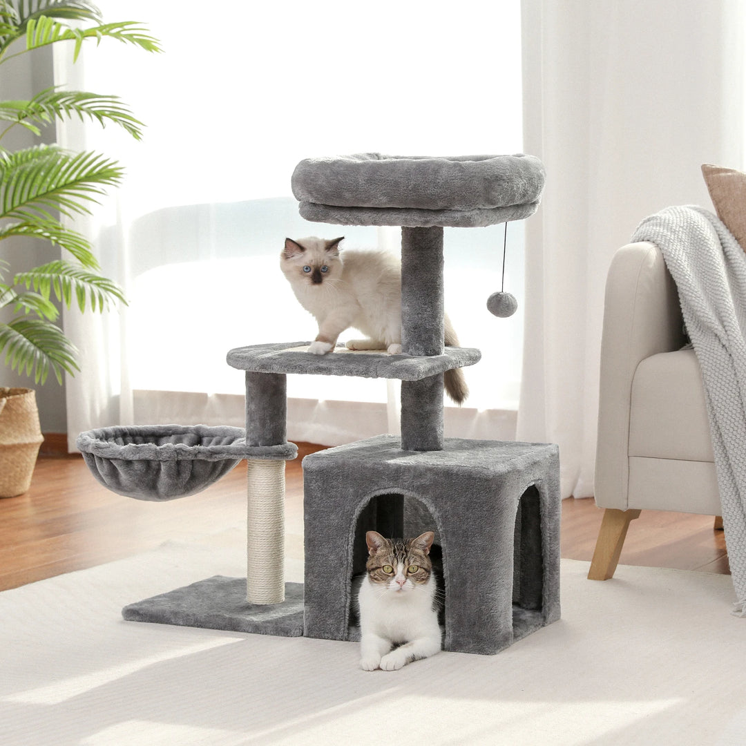 Cat Tower 80 cm – The shelter for cuddly and playful little cats