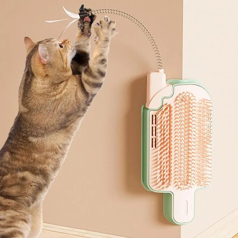 Catnip wall brush: independent relaxation and happy corner