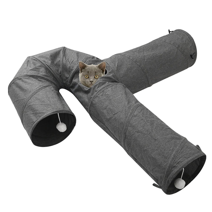 3-way cat tunnel: a world of agility all its own