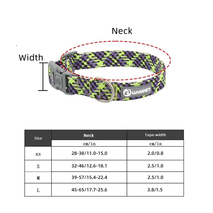 Reflective dog &amp; cat collar: visible at night, discreet in everyday life