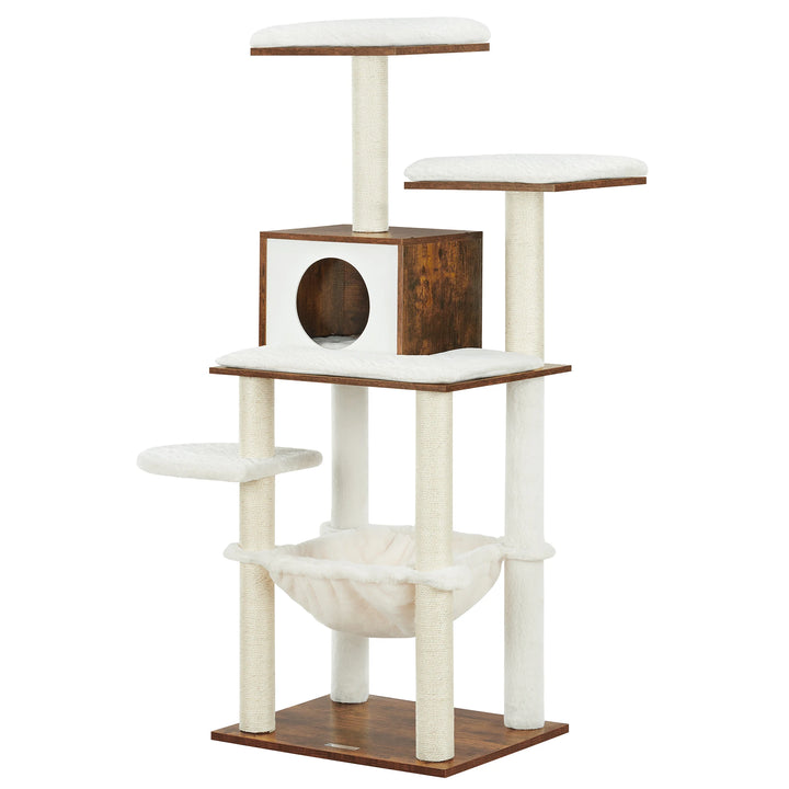 138 cm Cat Tree – A Soft Haven for Sensitive Cats