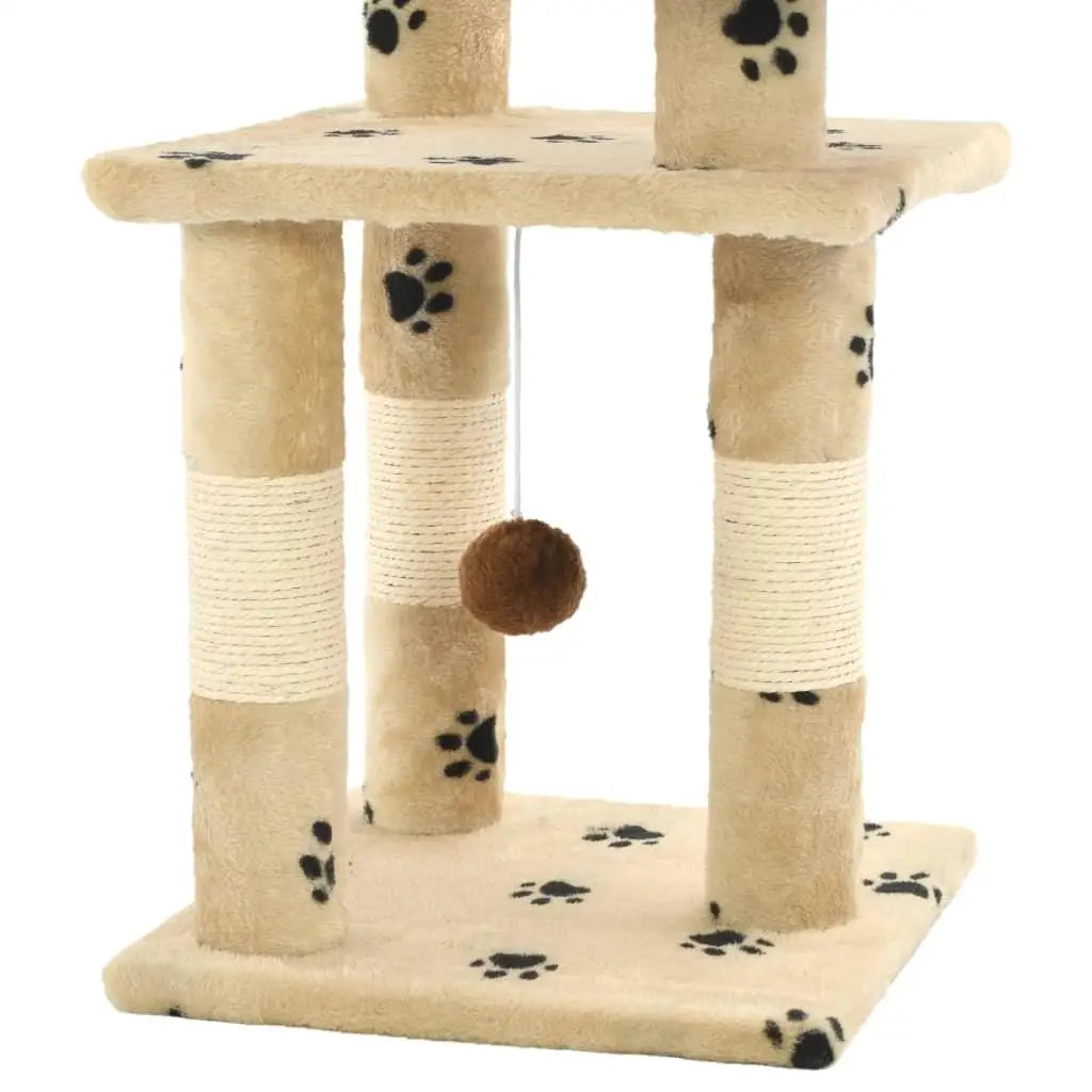 Small cat tree 65 cm – A soft and sturdy cocoon for a small space