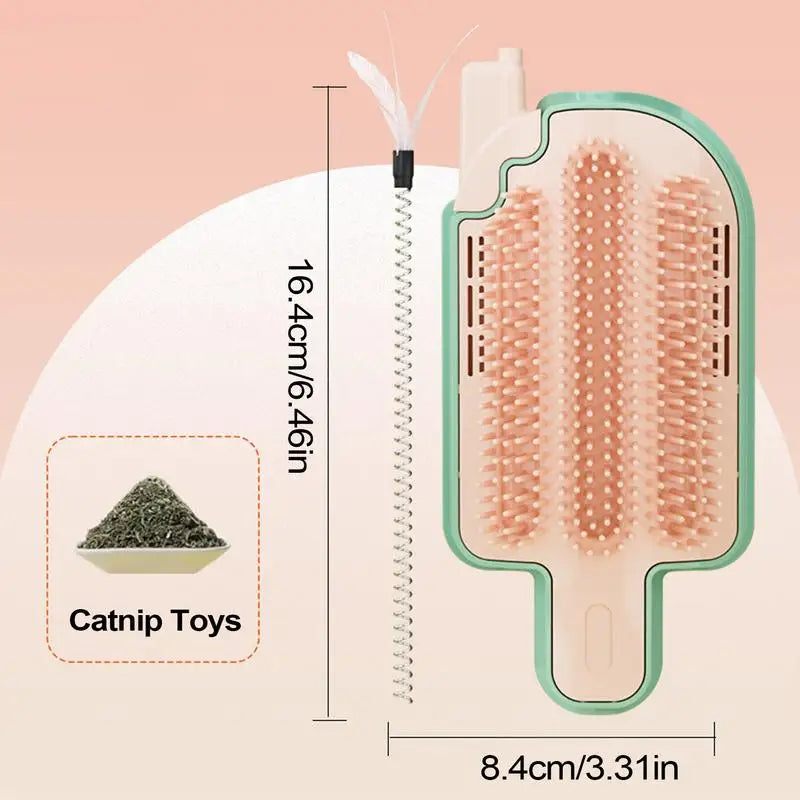 Catnip wall brush: independent relaxation and happy corner