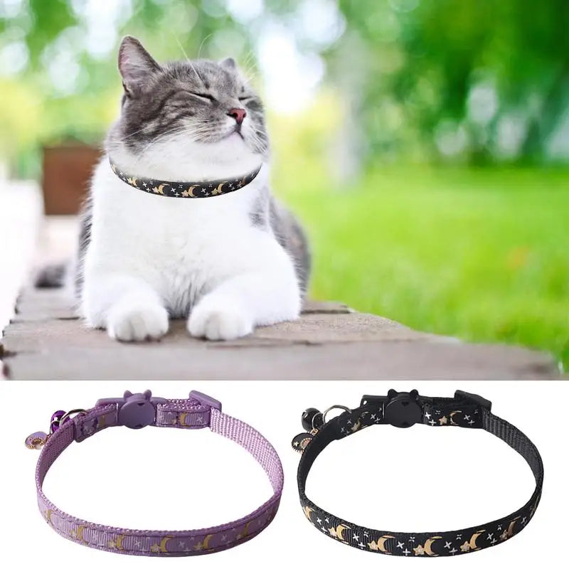 Moon &amp; Star Cat Collar: Sacred Bond &amp; Celestial Style