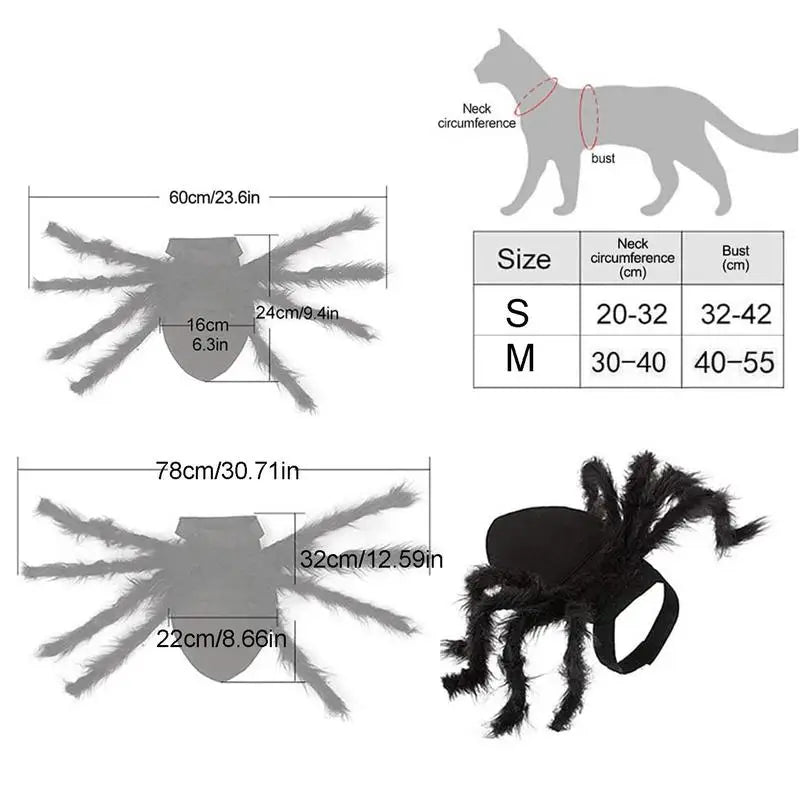 Spider Halloween Costume – For Cat, Puppy or Small Dog