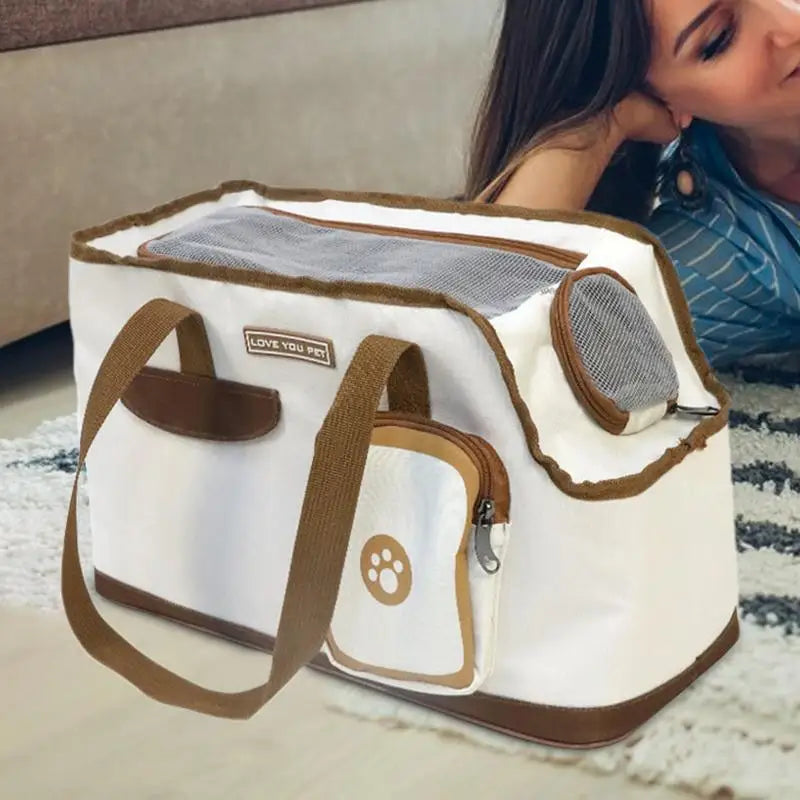 Cabin-sized cat and dog carrier for stylish and tender outings