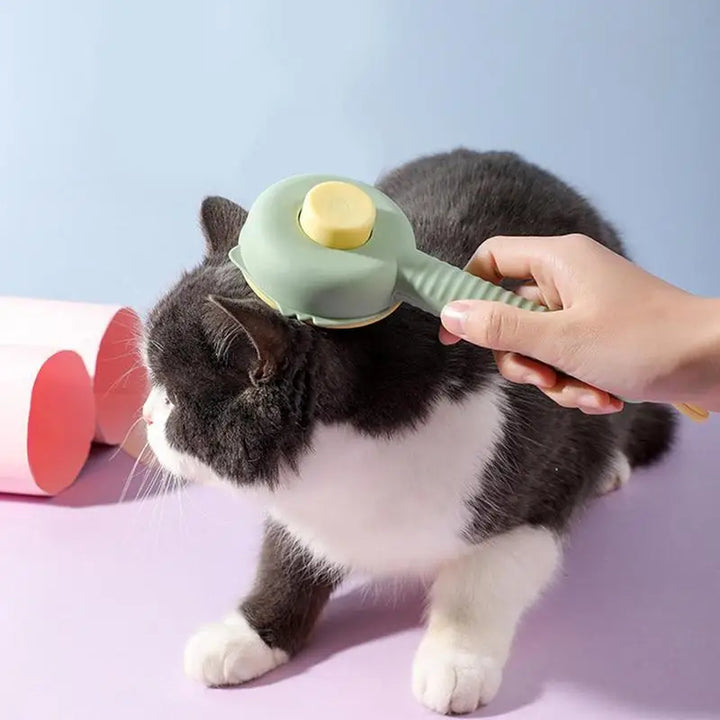 Dog and cat grooming brush: softness, complicity, less hair